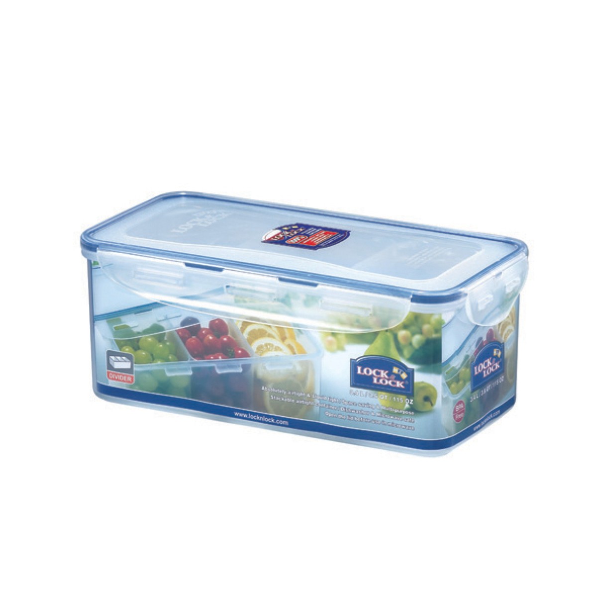 Lock&Lock and Dreamfarm products, Classic food container with divider 2,6  L