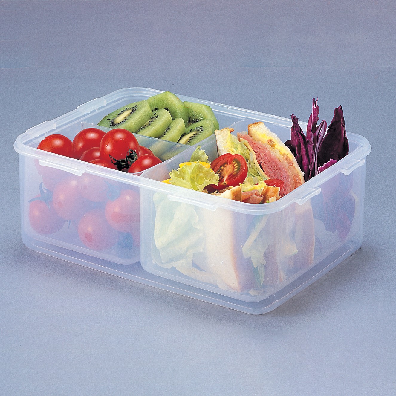 Round Stainless Steel Airtight Take-Out Container with Dividers